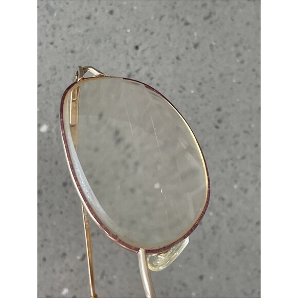 La Strada Eyeglasses Frames ONLY 118 0N3S Gold Metal 54-16-140 Full Rim pink - Picture 14 of 14